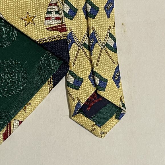 Tommy Hilfiger Men’s Tie Sail Boats Nautical - Picture 5 of 6